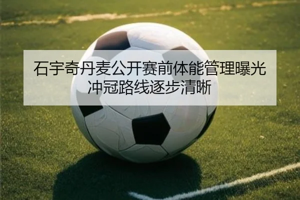 石宇奇丹麦公开赛前体能管理曝光 冲冠路线逐步清晰